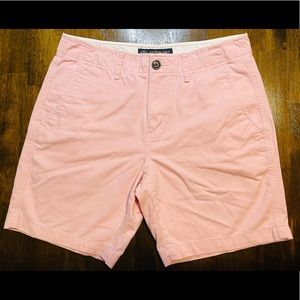Pink American Eagle 7 inch flat front shorts